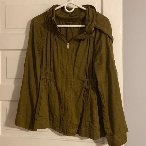 French Connection Jackets & Blazers - French Connection Linen Utility Jacket